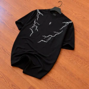 BLACK OVERSIZED TEE