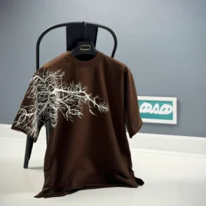 BROWN OVERSIZED TEE-SHIRT